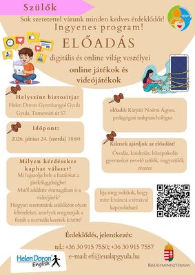  A holnapi el�ad�s megh�v� plak�tja. K�p forr�sa: Szervez�k