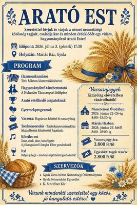 Az arat�est megh�v� plak�tja. K�p: Szervez�k
