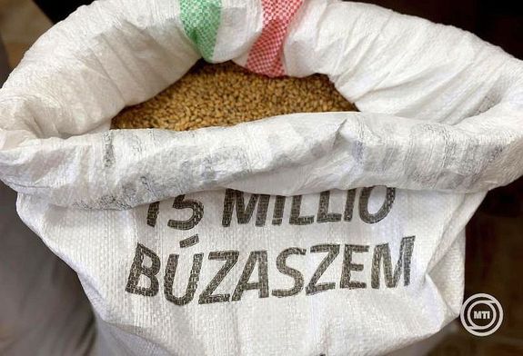 P�ter-P�l napj�n, az arat�s hagyom�nyos kezdet�n, megnyitott�k a Magyarok kenyere - 15 milli� b�zaszem c�m� program v�rmegyei gy�jt�pontjait. K�p: MTI / Vajda J�nos