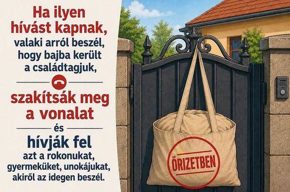  J�lius elsej�n, gyulai asszonyt vettek r�, hogy minden �rt�k�t szatyorban akassza ki a kapuj�ra, mondv�n, hogy a l�nya k�zleked�si balesetet okozott �s �gy szabadulhat. Most �rizetbe vett�k a szatyrokat begy�jt�, rom�n n�t. K�p: B�k�s v�rmegyei rend�rs�g Facebook-oldala   