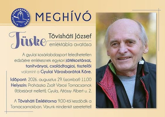 A szombati megeml�kez�s megh�v�ja. K�p forr�sa: Gyulai V�rosbar�tok K�re Facebook-oldala