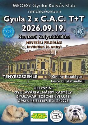 A CAC Nemzeti Kutyakiállítást és Kutyaszépségverseny plakátjai. Képek: Szervezők A CAC Nemzeti Kutyakiállítást és Kutyaszépségverseny plakátjai. Képek: Szervezők