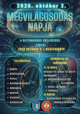 A B�k�s v�rmegyei rend�rs�g t�bb v�rosban k�sz�l programokkal. K�p: visitbekescsaba.com