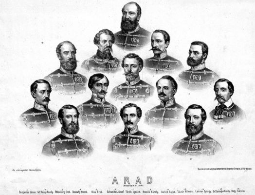 Okt�ber 6-a az aradi v�rtan�k eml�knapja �s Magyarorsz�g nemzeti gy�sznapja. K�p: Wikip�dia