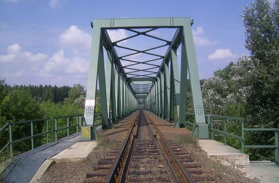 A h�don, azonos�tott szerkezeti hiba miatt, fokozott fel�gyeletet rendeltek el, �s sebess�gkorl�toz�st vezettek be. A k�pen az algy�i vas�ti Tisza-h�d. K�p: Wikip�dia