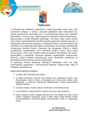 T�j�koztat�k a liszt�rz�kenys�gr�l �s a sz�r�sr�l. K�pek forr�sa: Szervez�k