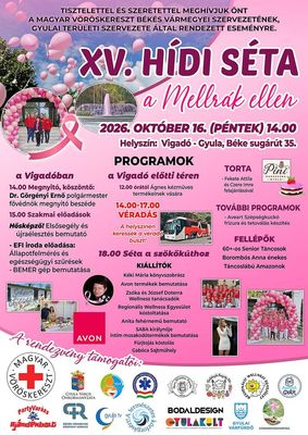 A XV. H�di s�ta a mellr�k ellen megh�v�-plak�tja. K�p: Szervez�k